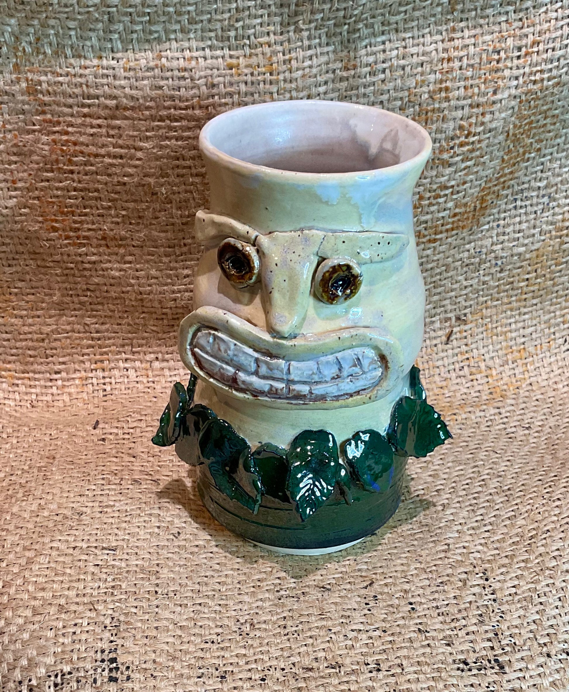 Pottery- hula man tiki