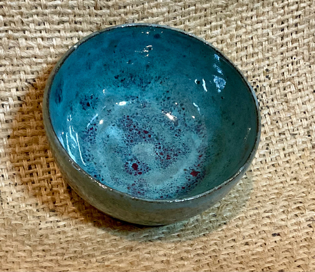 Pottery- small bowl on black clay
