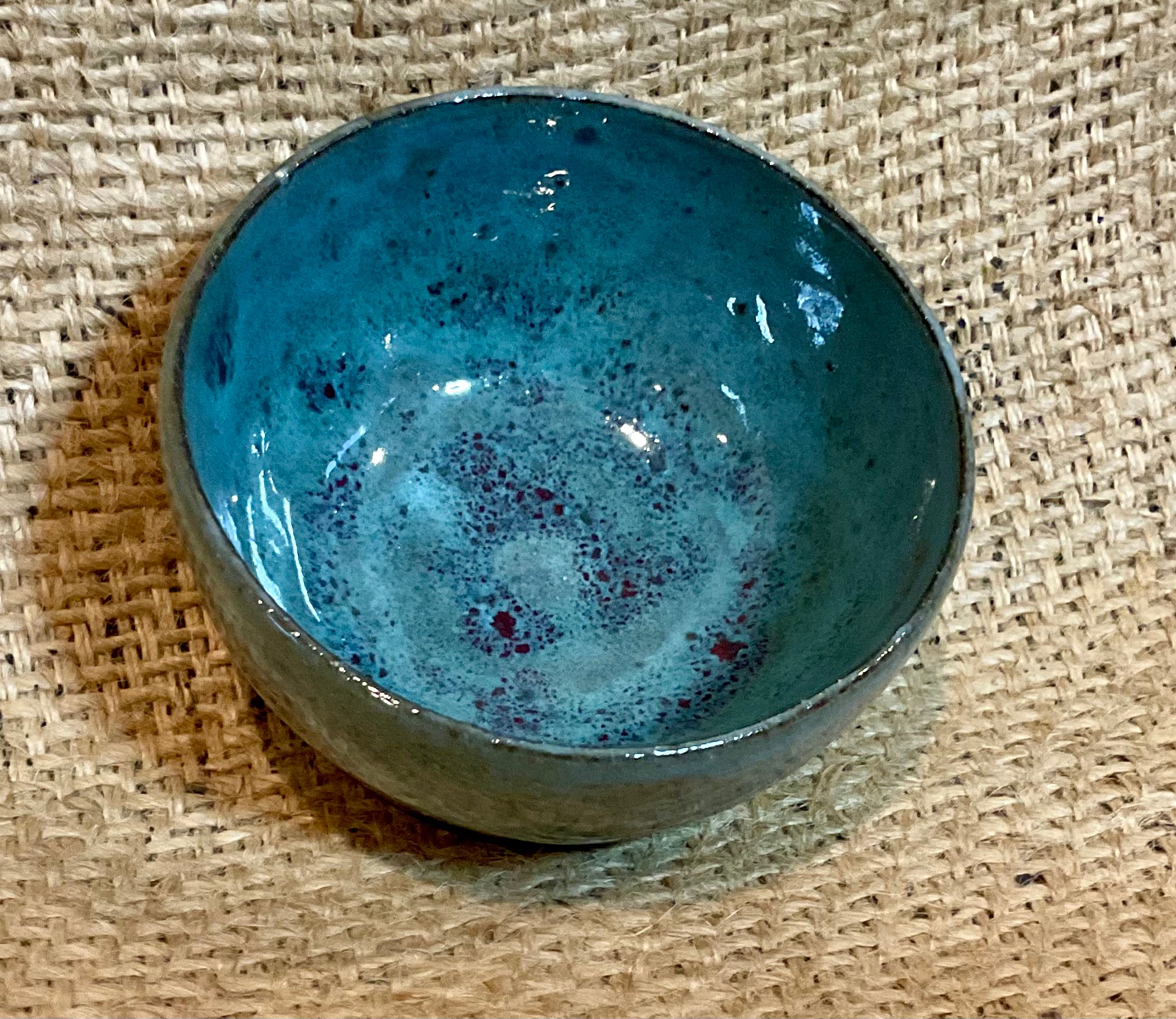 Pottery- small bowl on black clay