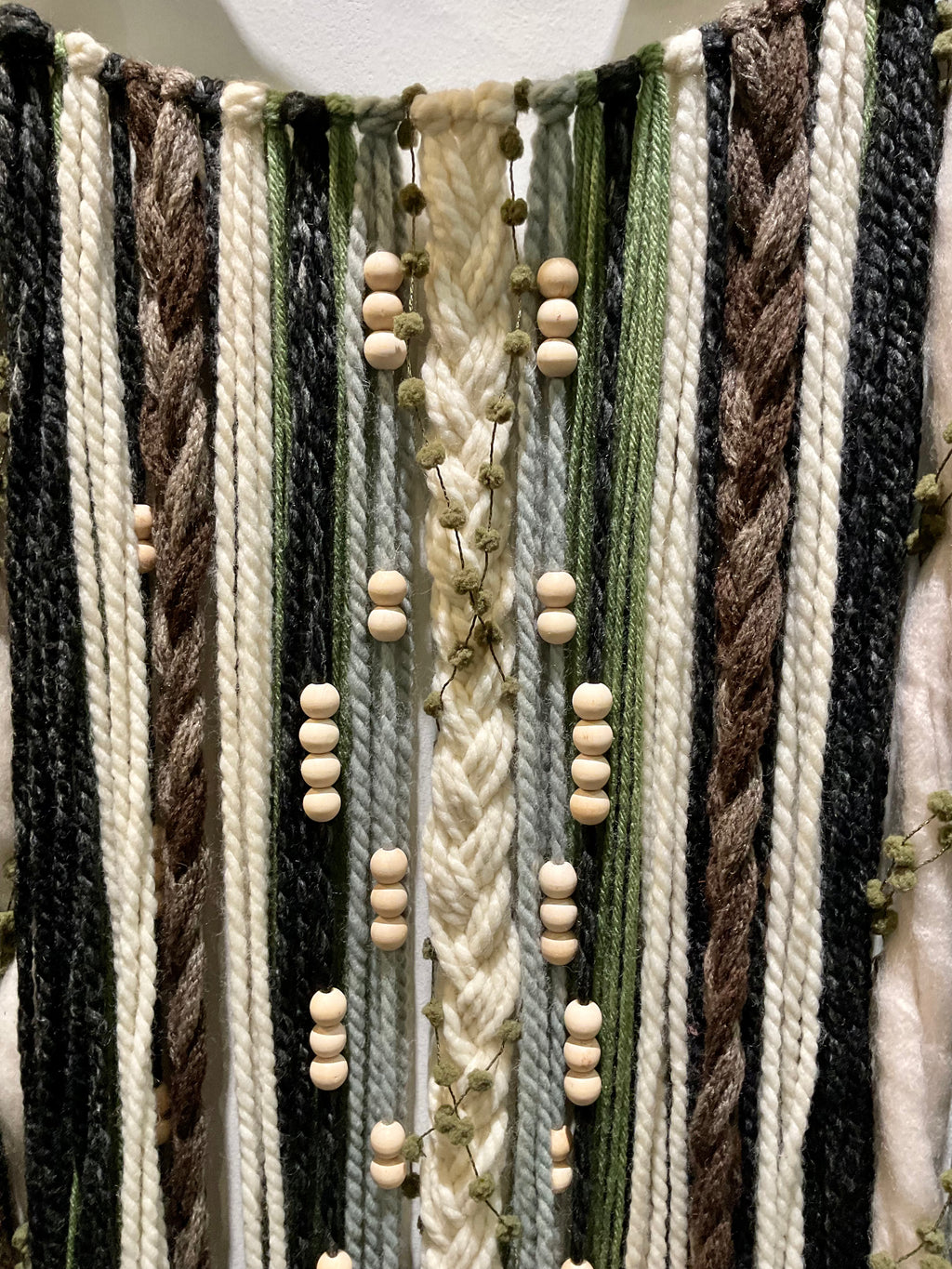 Wall hanging- Green and white Clark Fork MT