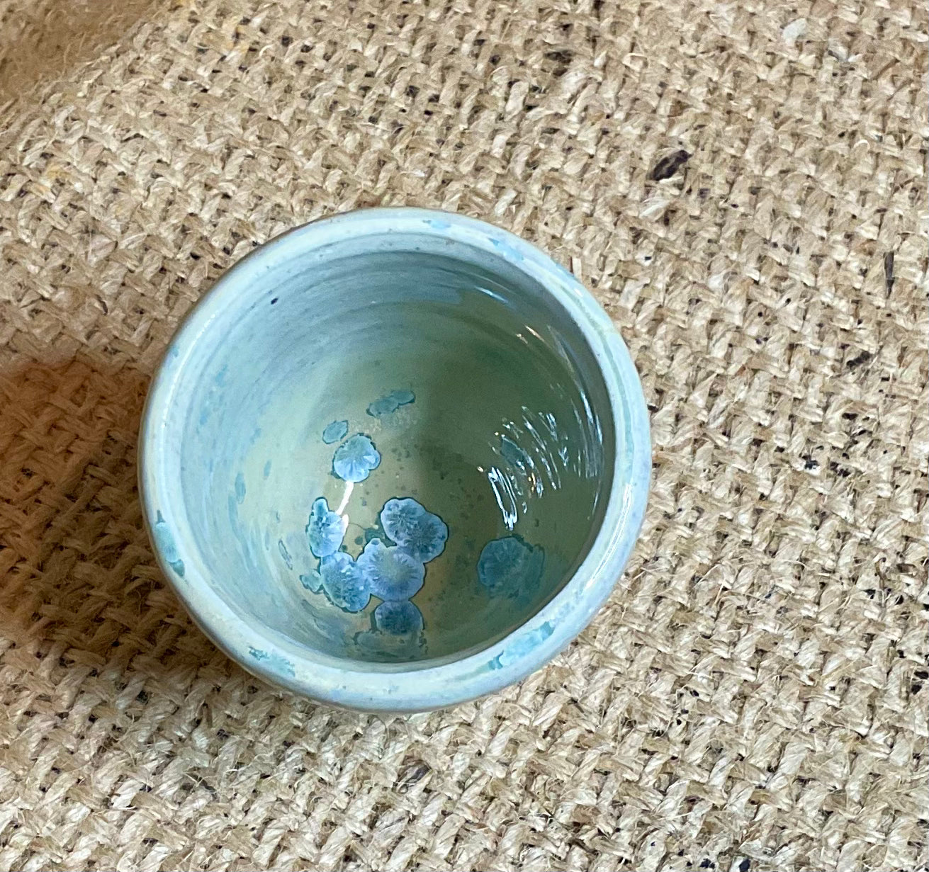Pottery- uptown Kellogg shot glass