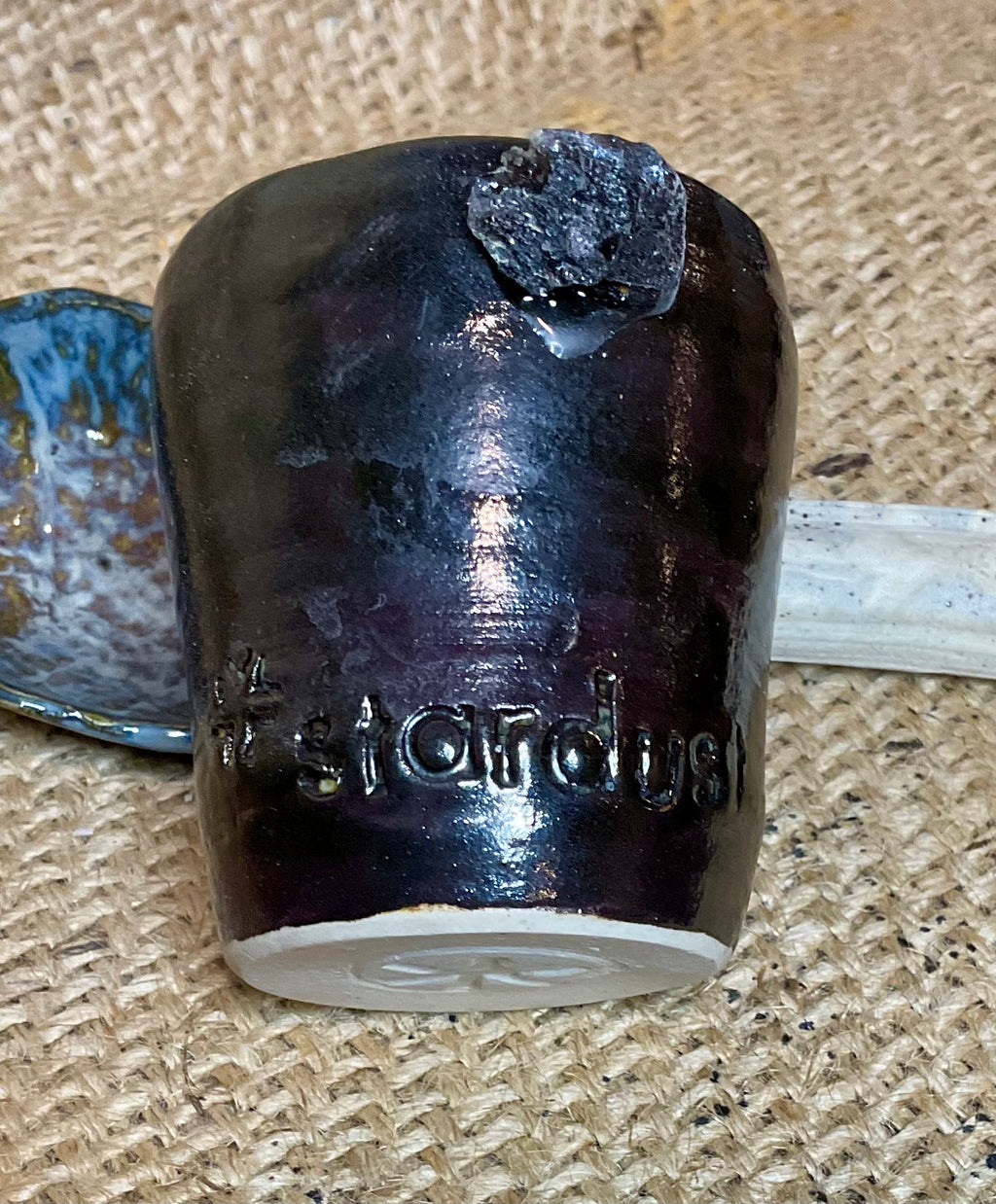 Pottery- stardust shot glass lg