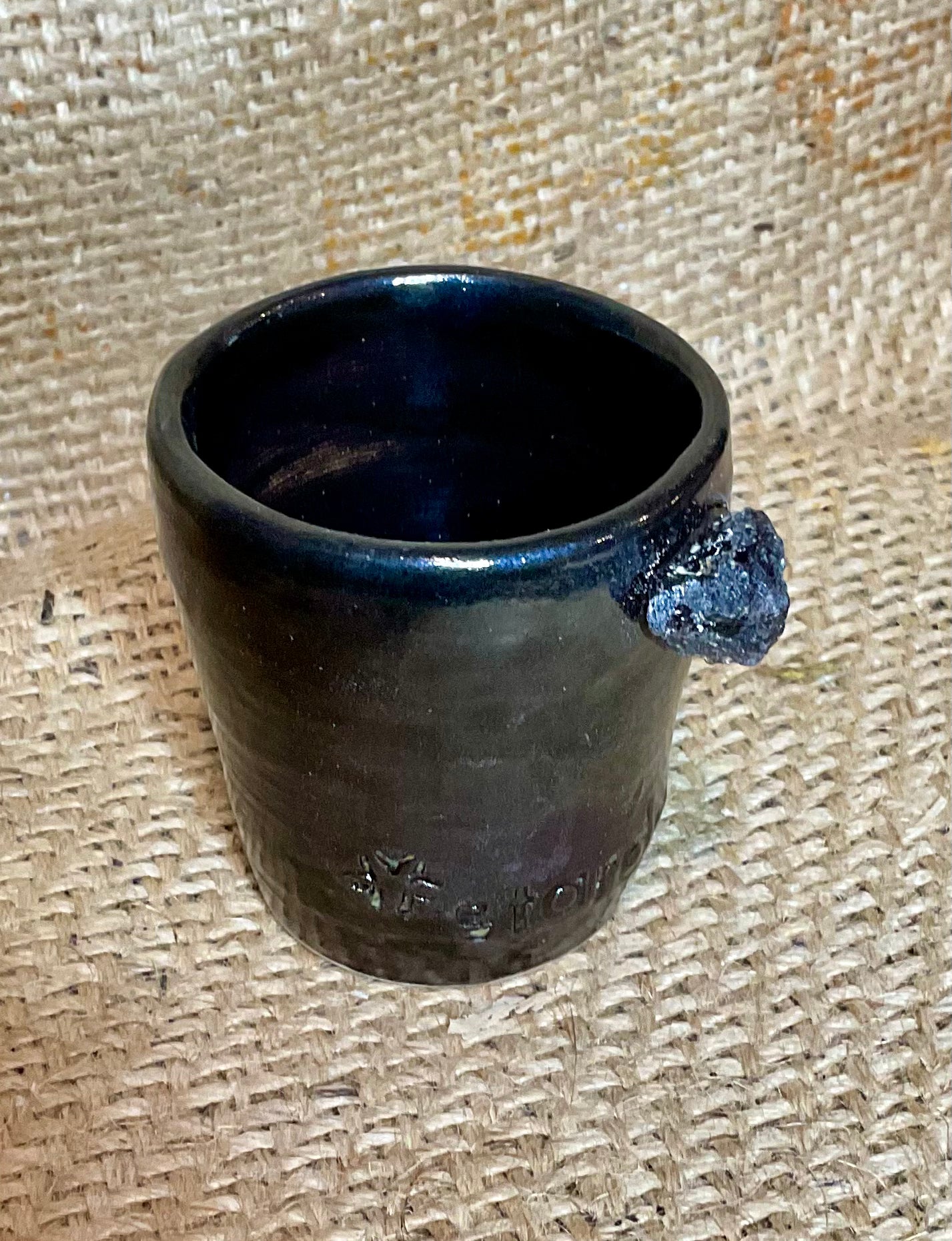Pottery- stardust shot glass lg