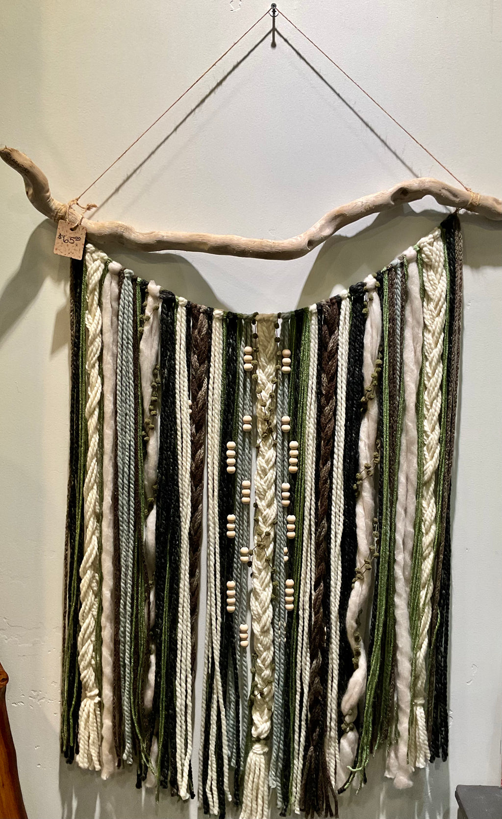 Wall hanging- Green and white Clark Fork MT