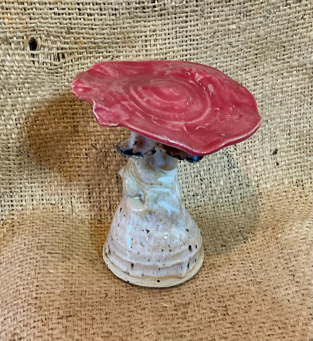 Pottery- red top mushroom