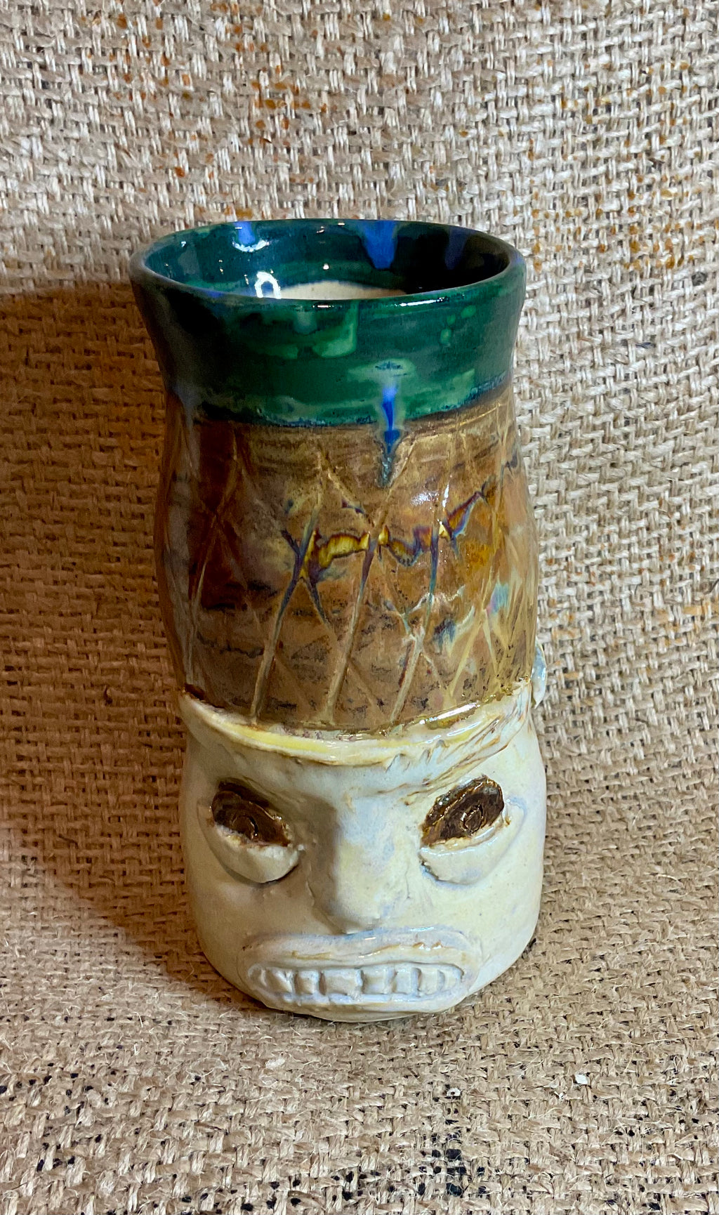 Pottery-Tiki-pineapple man tiki