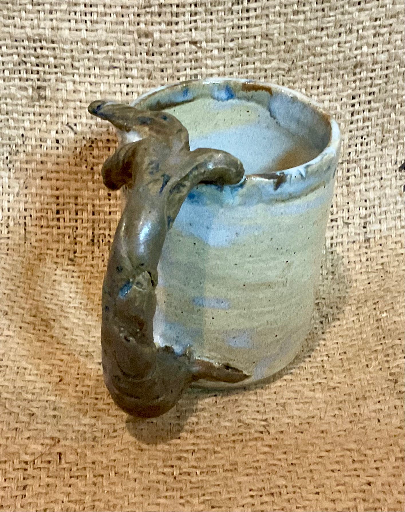 Pottery- tree handle mug
