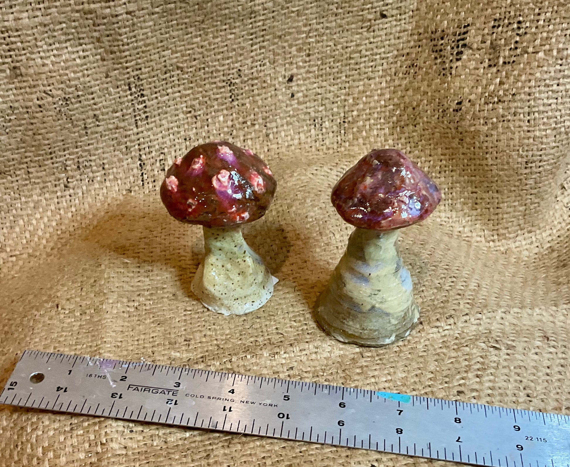 Pottery-small assorted mushrooms