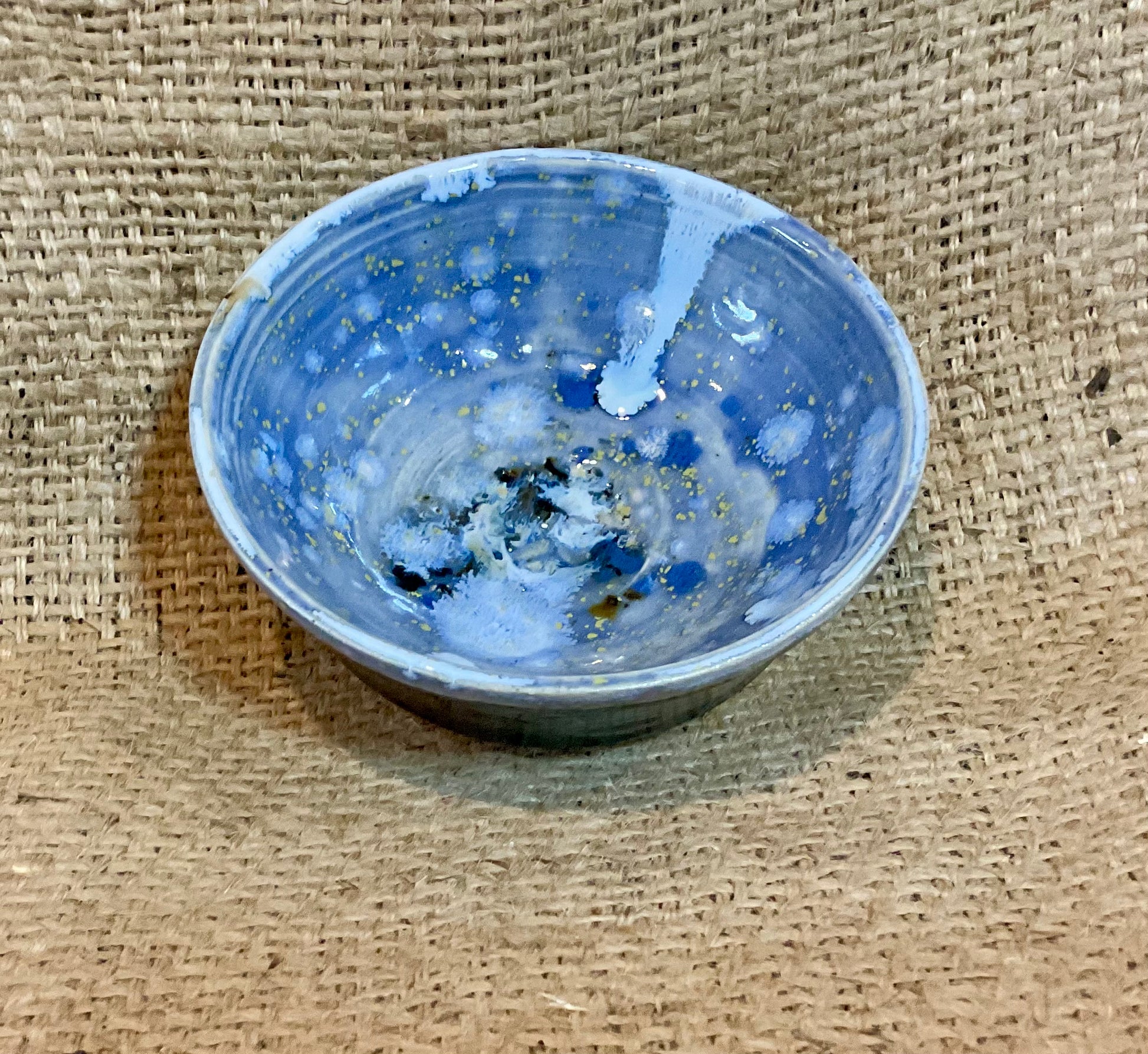Pottery- small bowl blue/grey