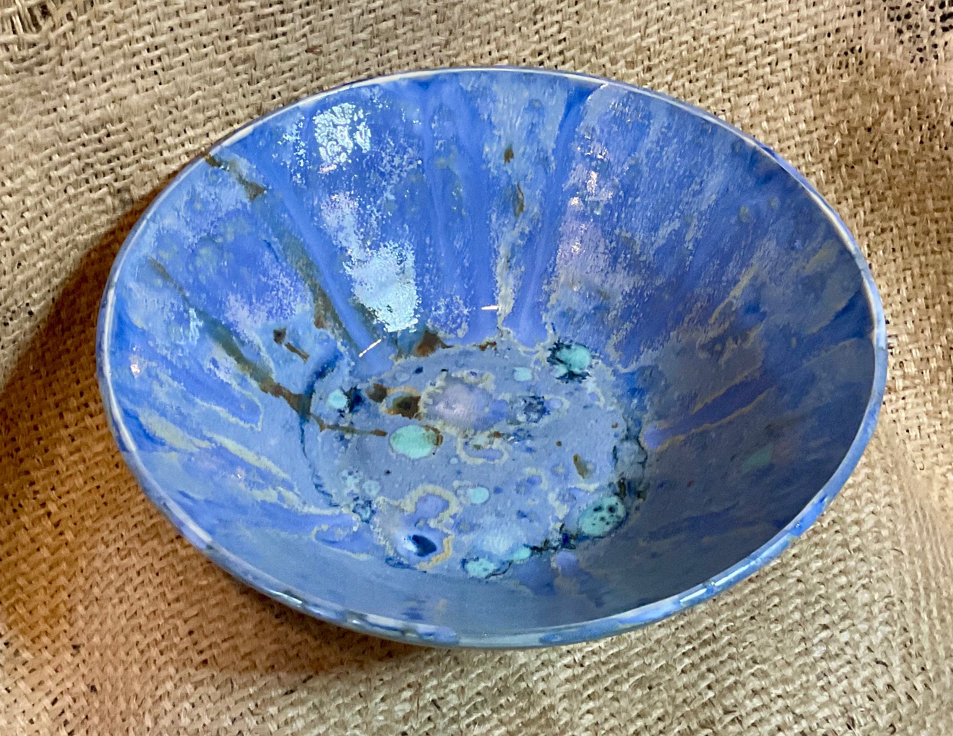 Pottery- large blue bowl