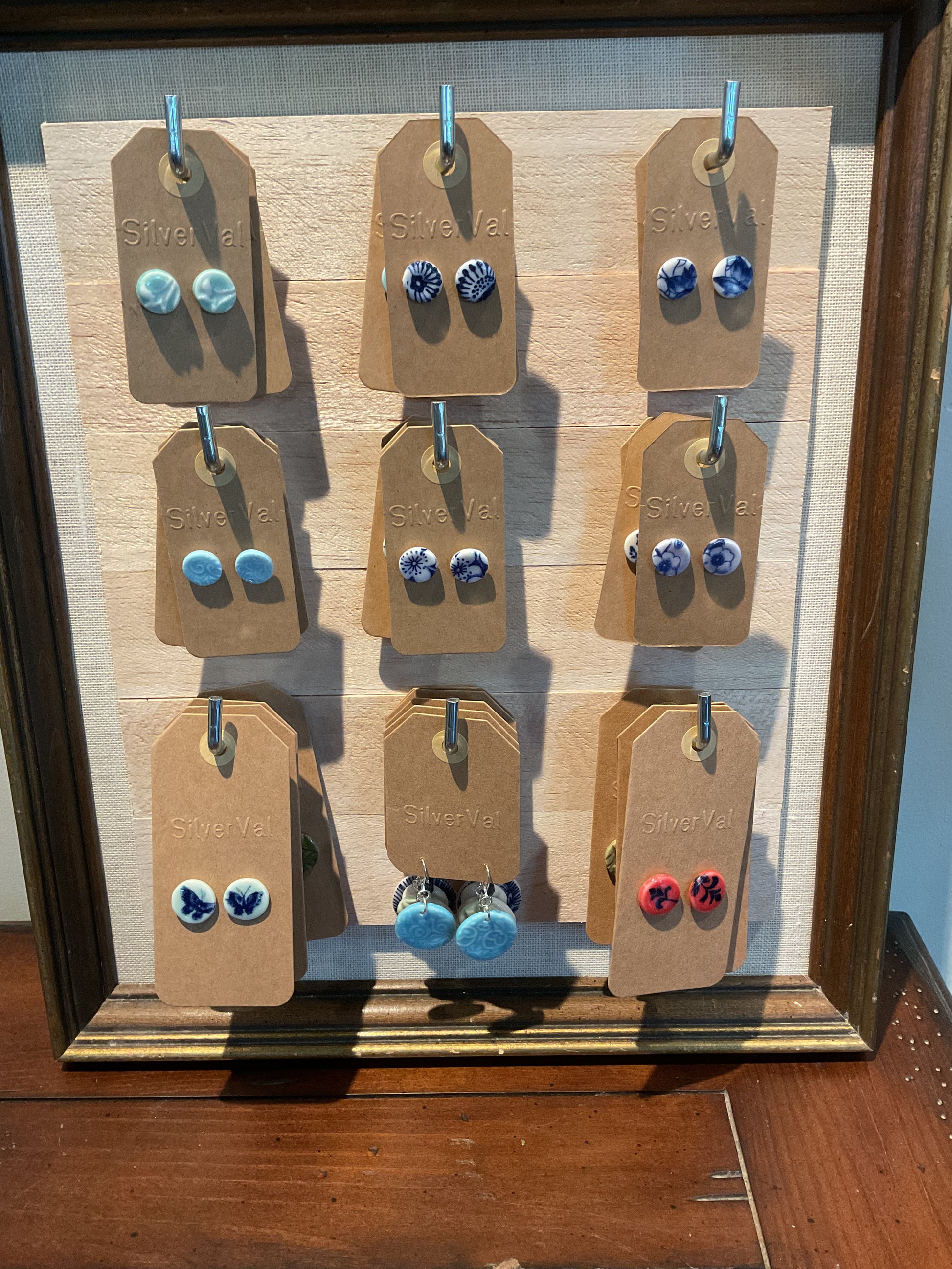 Silver Val Small ear studs