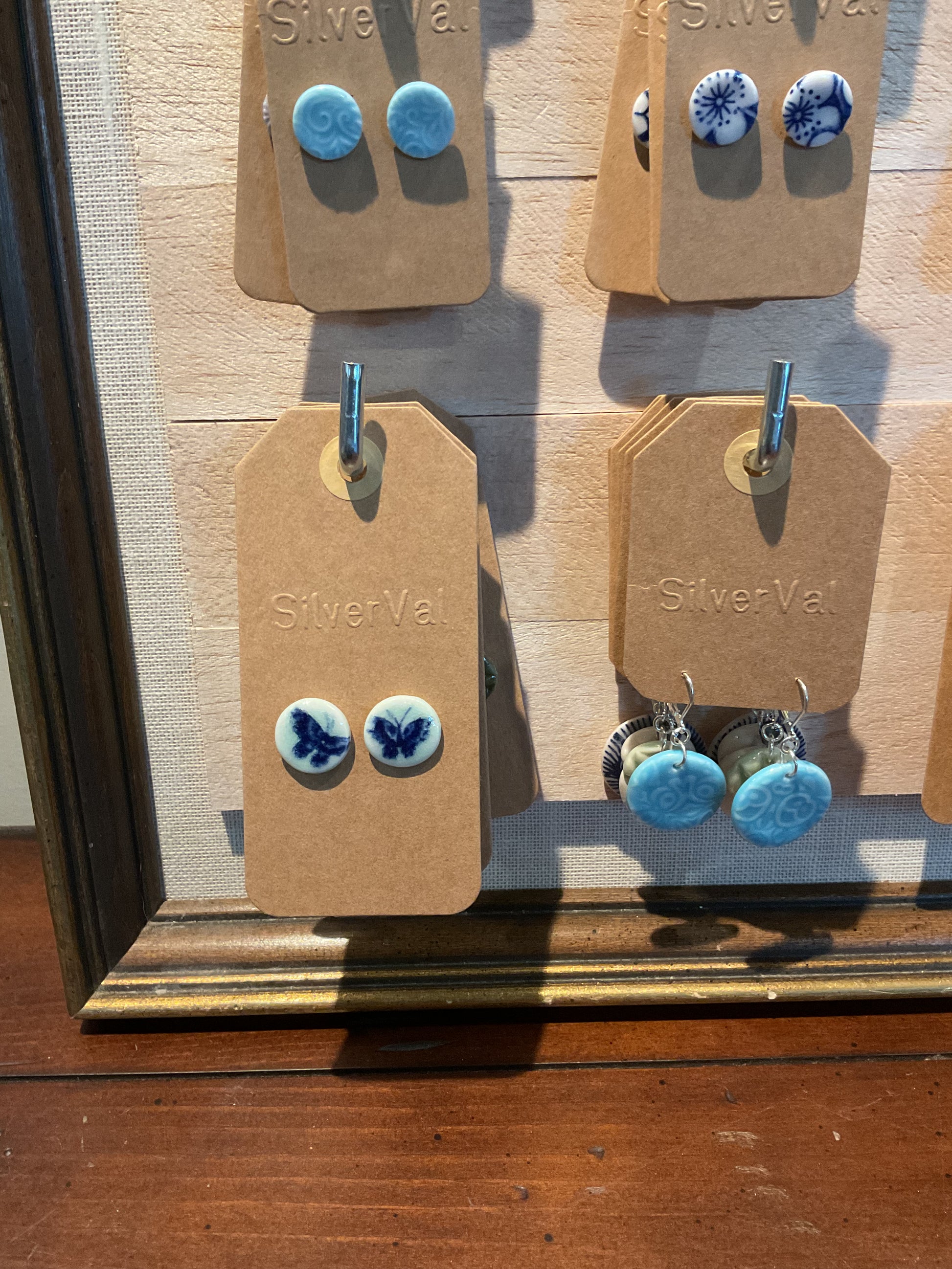 Silver Val Small ear studs