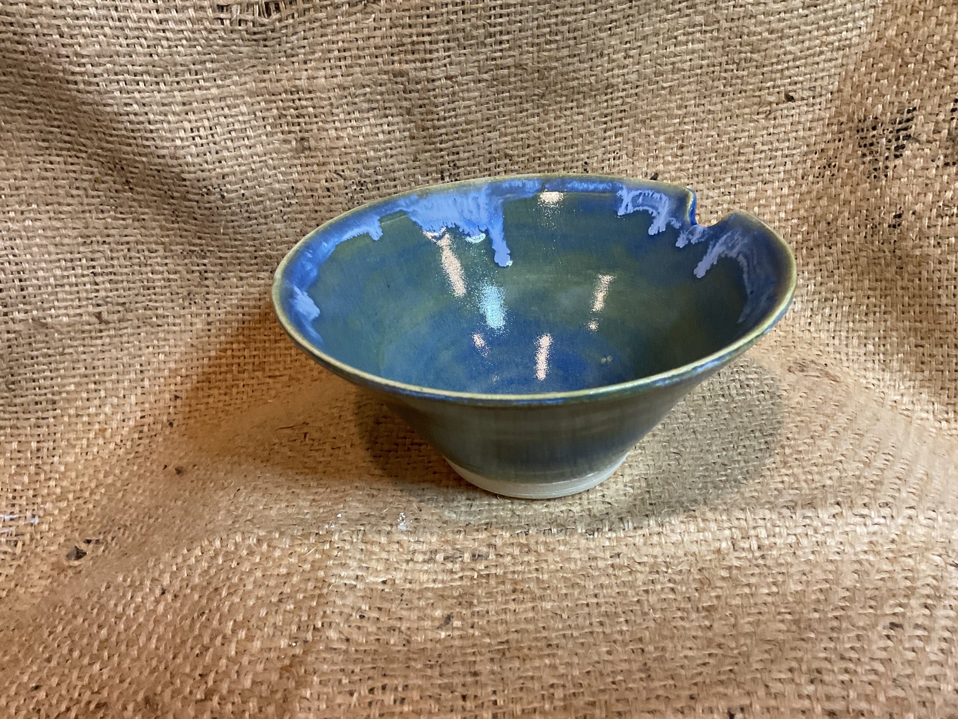 Pottery-blue ramen bowls (set of 2)