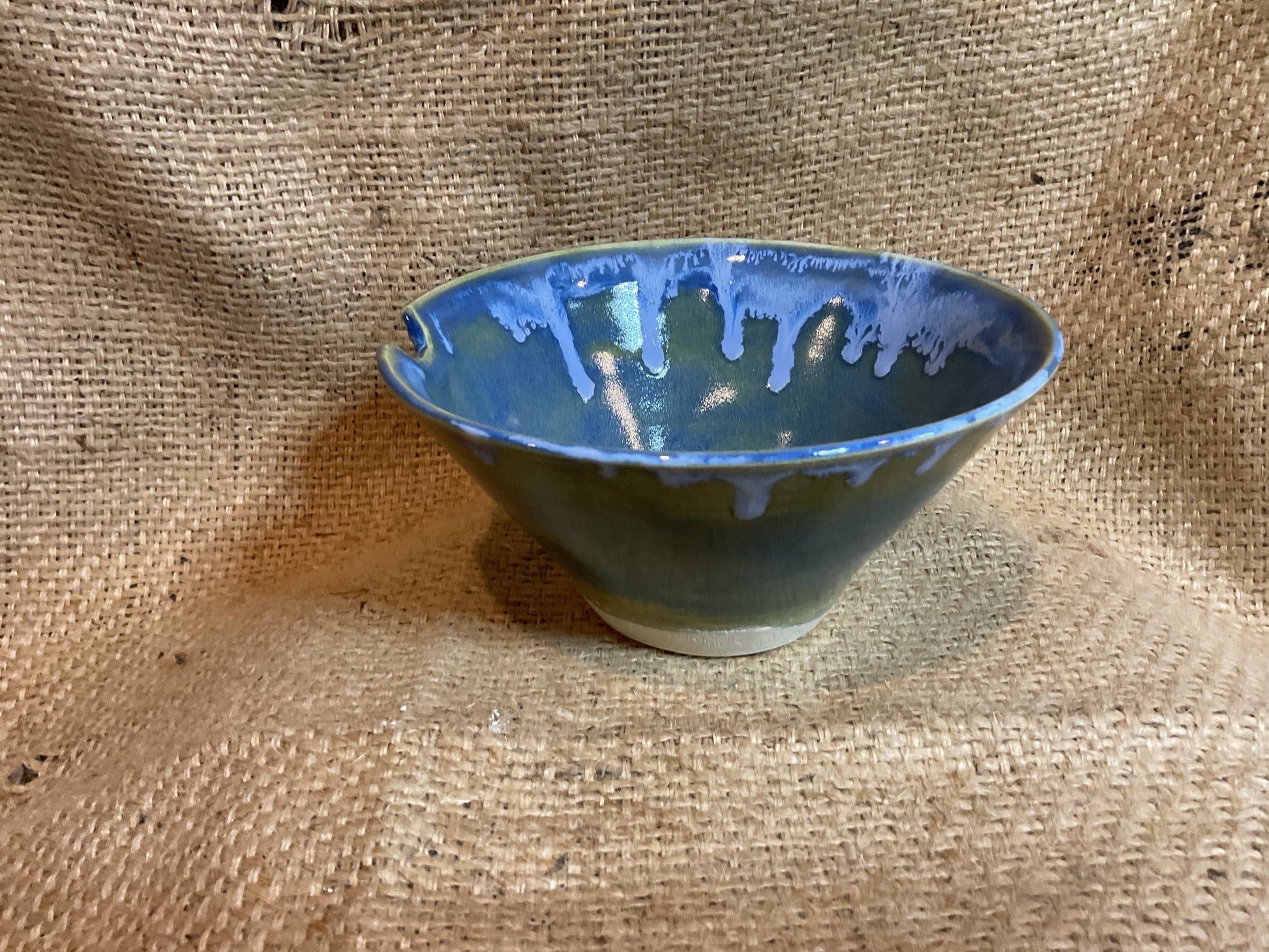 Pottery-blue ramen bowls (set of 2)