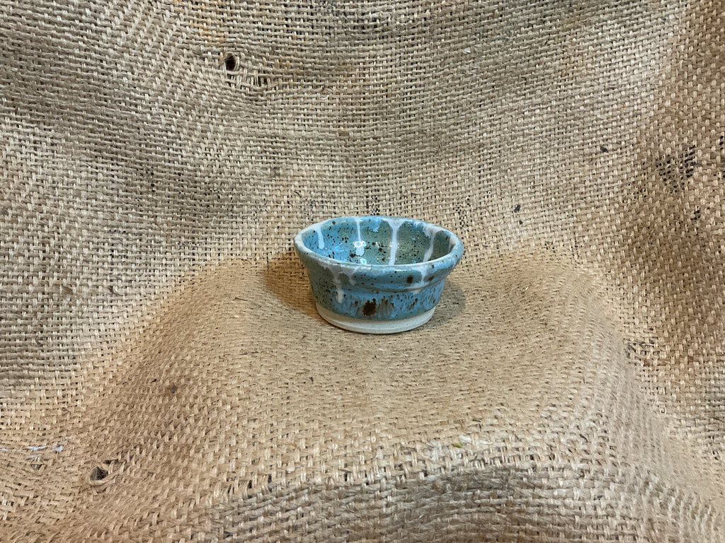 Small bowl speckled blue