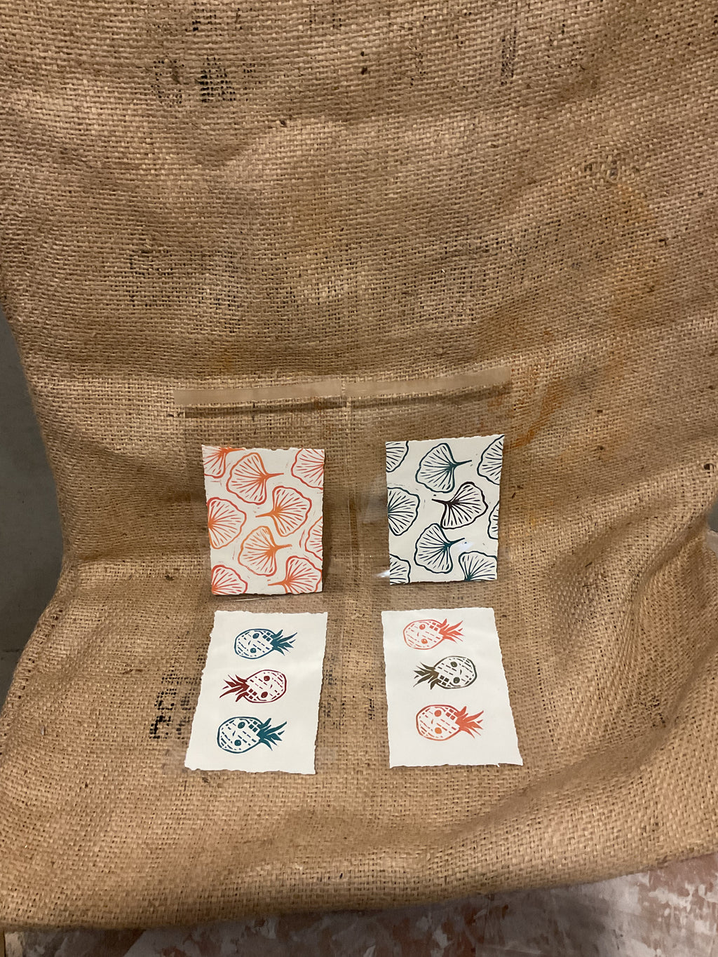 Seth’s unframed litho prints.